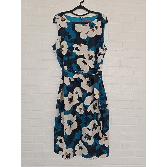 Oscar de la Renta Dresses & Skirts - Oscar De La Renta Dress Size 16 Floral Blue Sleeveless Vintage Hawaiian MuMu